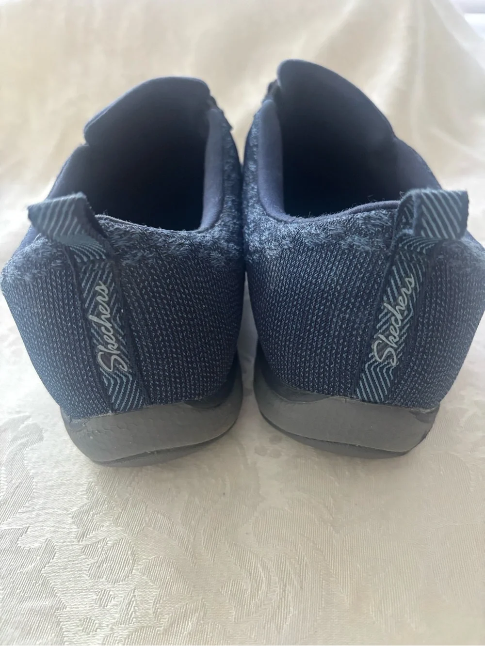 Skechers  Navy Relaxed Fit Breathe Easy Sere-Knity Shoes, Size 9